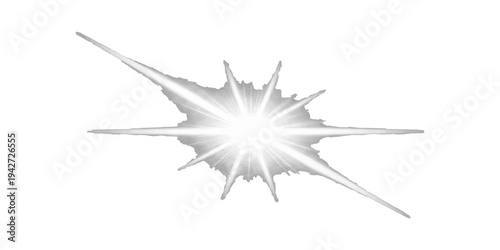 A 3d rendered illustration of a black spider on a star shaped web icon with winter ice snowflake decoration and macro holiday art design