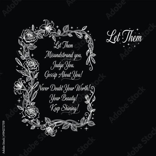 Let Them Keep Shining tee, Inspirational Self Worth saying