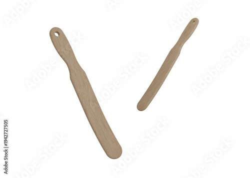 Wooden Bread Dough Scraper Spatula Mockup
