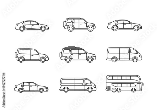 Professional Transportation CAD Blocks: 2D Vector Outlines for Urban Design
