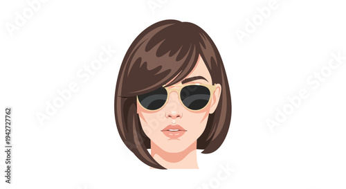 Woman Wearing Sunglasses.