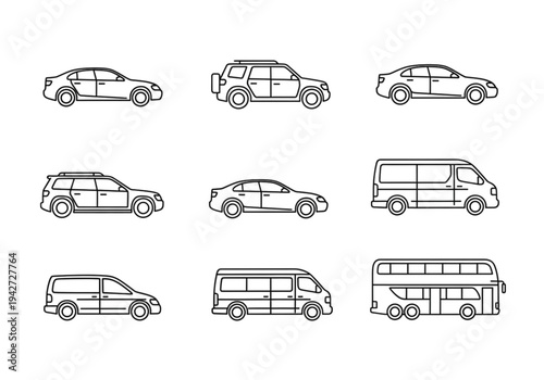 Professional Transportation CAD Blocks: 2D Vector Outlines for Urban Design
