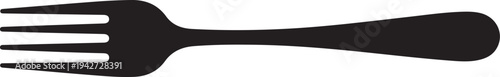 Fork - a silverware utensil for eating flat vector icon for food apps and websites