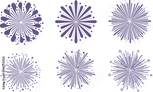 Colorful and intricate patterns of fireworks bursting in vibrant displays