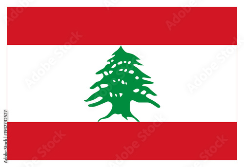 Rectangle Lebanon Flag Asian Country