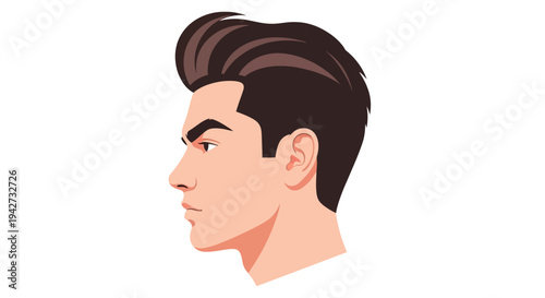 Young Man Side Profile.