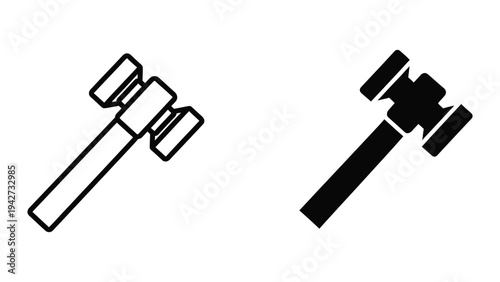 Gavel Auction Justice symbol Commercial