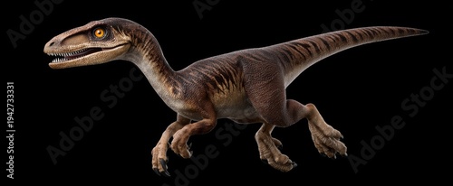 Wallpaper Mural velociraptor in a dynamic hunting pose showcasing sharp talons as a fierce predator Torontodigital.ca