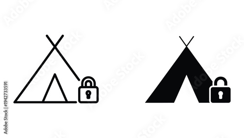 Tent Lock Security Protection Commercial