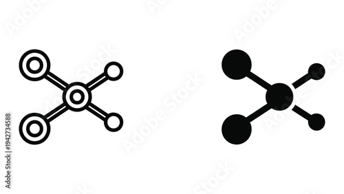 Molecule Structure Science Icon Business