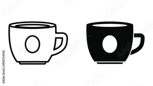 Coffee Mug Icon Vector Commercial