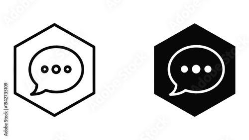 Speech Bubble Icon Communication Network