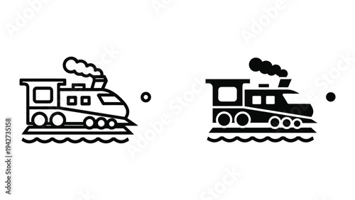Train Transport Symbol Commercial Icon
