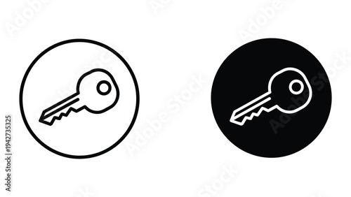 Key Icon Access Solution Concept