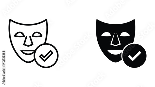 Mask Approval Symbol Authentication