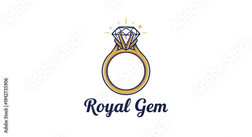Diamond Engagement Ring Illustration Royal Gem.