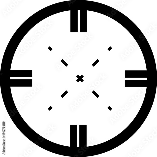 Target sight for sniper, aiming scope design, game UI