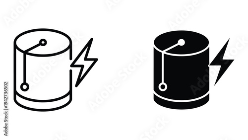 Battery Power Energy Icon Commercial License
