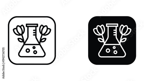 Laboratory Flask Flowers Science Commercial