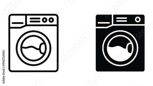 Washing Machine Icon Appliance Commercial