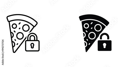 Pizza Lock Security Concept Commercial