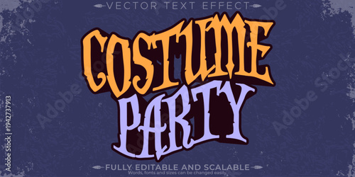 Horror movie text effect, editable vintage and scary text style