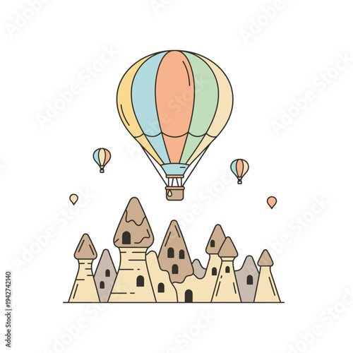 Hot Air Balloon Adventure Over Cappadocias Fairy Chimneys.