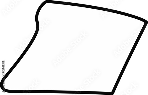 Abstract outline of a dynamic race track with curves and straights