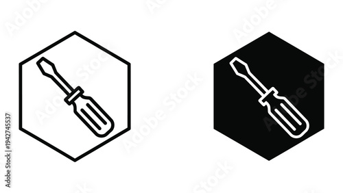 Screwdriver Tool Icon Commercial Use