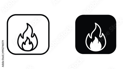 Fire Icon Symbol Warning Danger