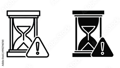 Hourglass Warning Symbol Commercial