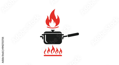 Mala Hot Pot Line art vector minimal color theme abstract