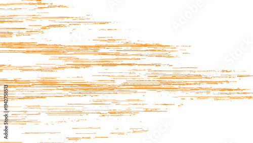 Orange horizontal lines on white background abstract pattern