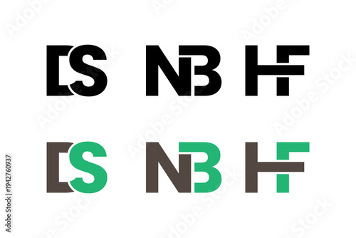 Stylized Letter Combination Logos