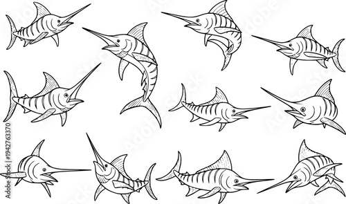 Marlin spearfish set