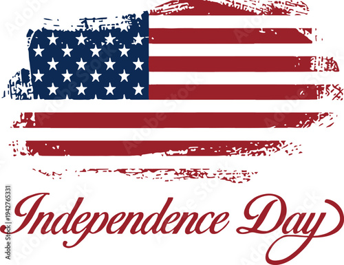 Happy 4th of July Independence Day USA - blue background vector
