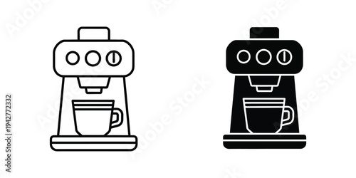 Coffee Machine Espresso Cup Icon Commercial Use