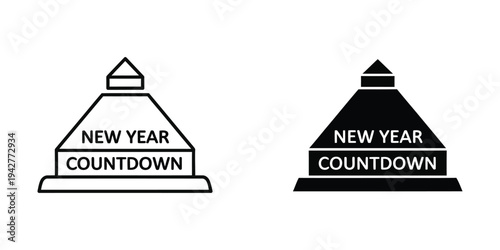 New Year Countdown Clock Celebration Event Time