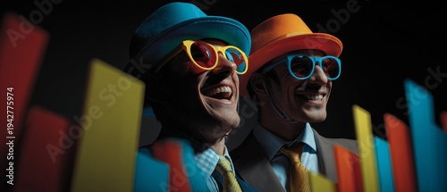 Laughter and disguise: fun corporate antics during office festivity. Financial planning. Colorful office shenanigans: subtle changes in april fools' celebrations. Business strategy.