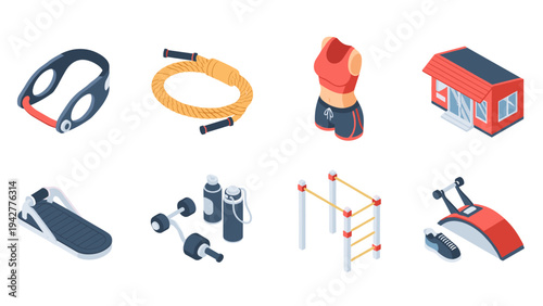 Isometric fitness equipment collection: explore gym essentials for home and gym use