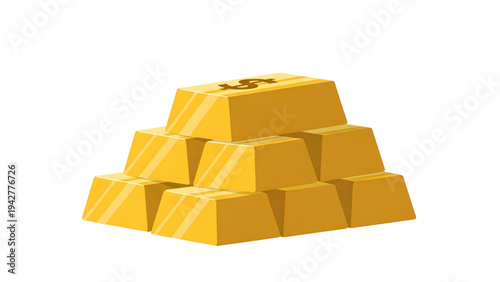 Gold Bar Stack Icon