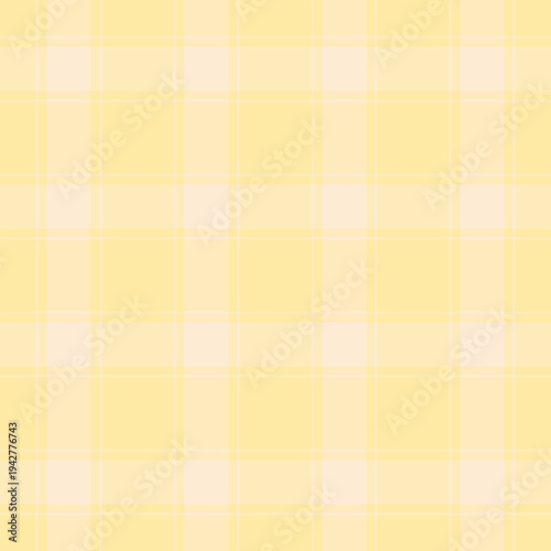 Service seamless vector check, native pattern textile fabric. 1940s tartan background plaid texture in light and yellow colors.