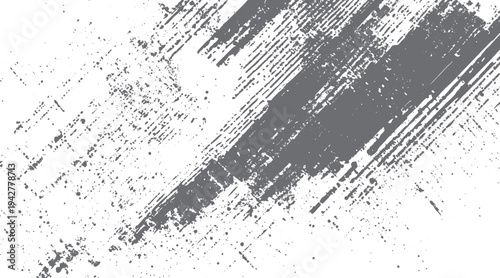 Gray distressed texture with diagonal brush strokes and scattered dots grunge abstract background