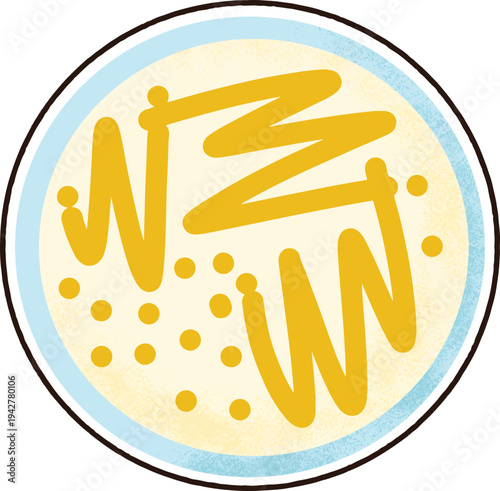 Laboratory Bacterial Culture Tryptone Soy Broth Cute Simple Vector Illustration