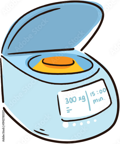 Laboratory Tools Centrifuge Cute Simple Vector Illustration