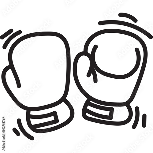 Boxing Gloves Icon Outline