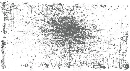 Abstract distressed grunge texture with random scratches and speckles in shades of grey and white