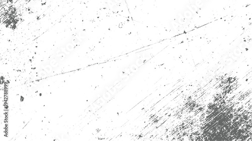 White surface with scattered gray speckles and diagonal scratch marks background texture grunge