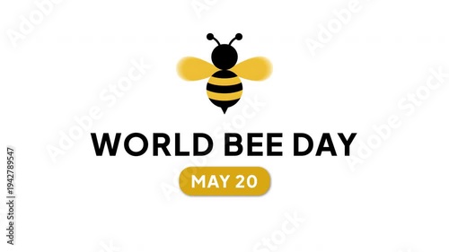 World Bee Day Intro Animation | Presentation Video for Awareness and Celebration