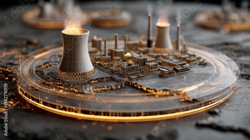 Cartographic study of iran's nuclear infrastructure. Intelligent screens. Locating iran's nuclear plant: a simple map view. Digital analytics. Tech visualization.